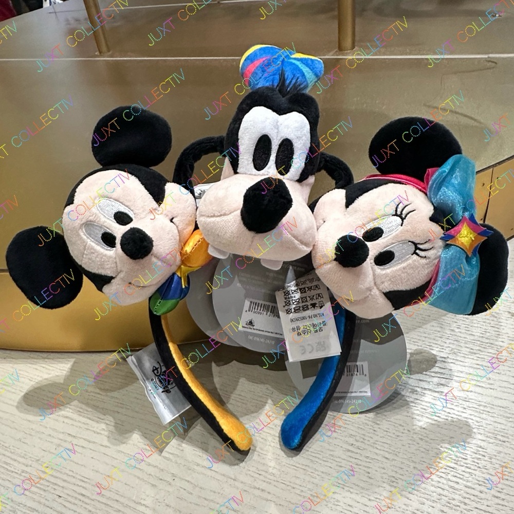 Disney Create Your Own Disneyland 70th Anniversary Mickey Minnie Goofy Headband
